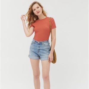 Urban Outfitter Perfect Ribbed Baby Tee